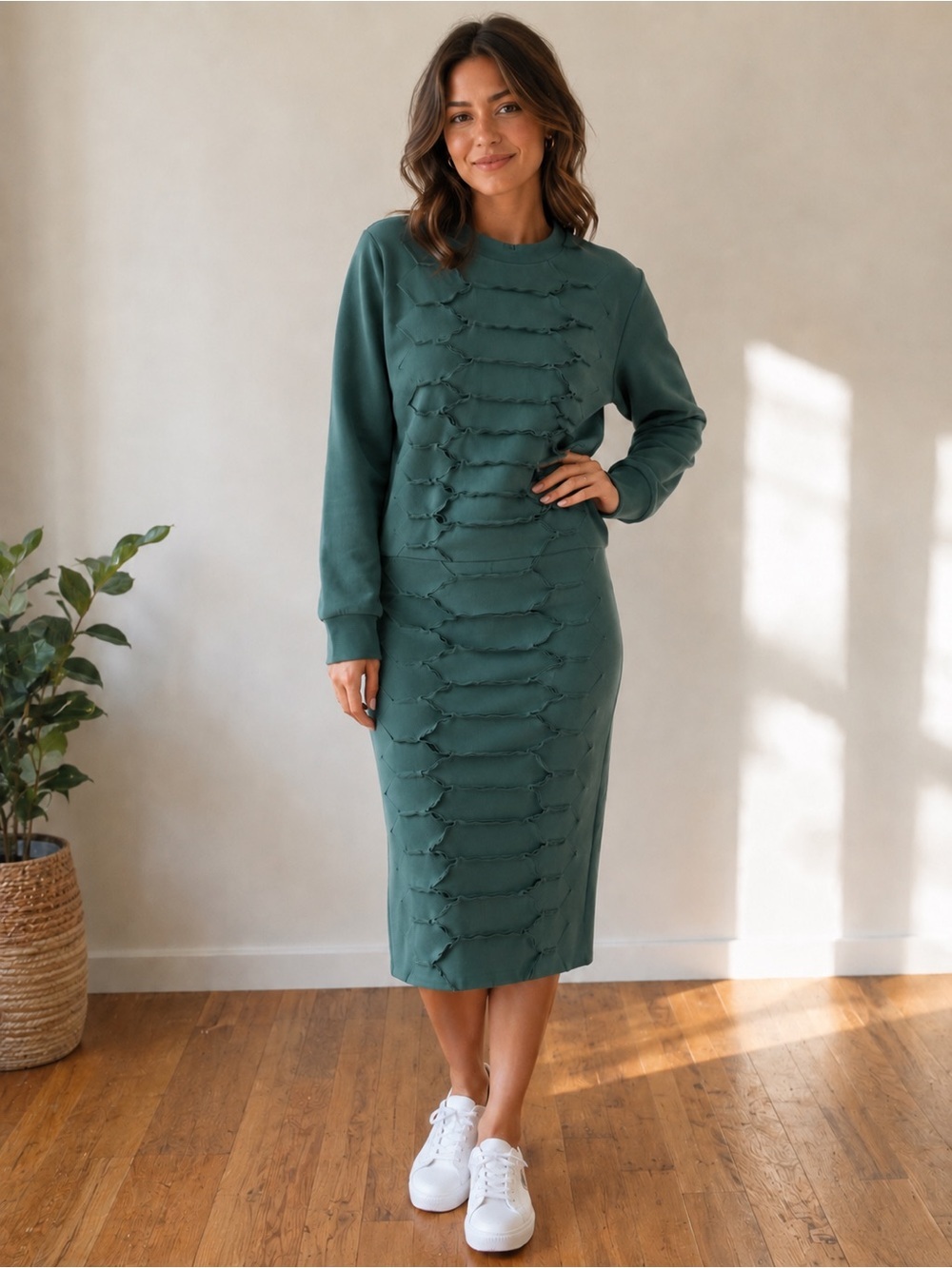 Like New Cedric Charlier Textured Two-Piece Set – Size US 8